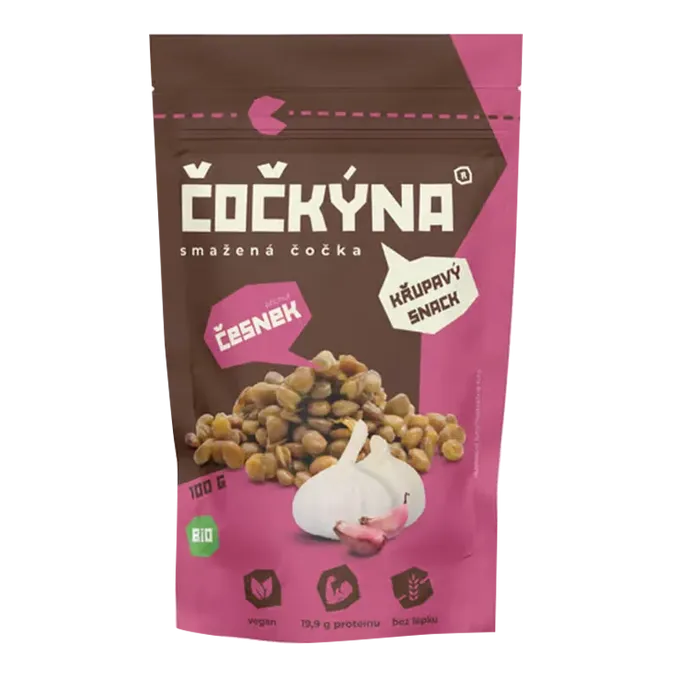 Čočkýna Smažená čočka s česnekem 100 g Bio